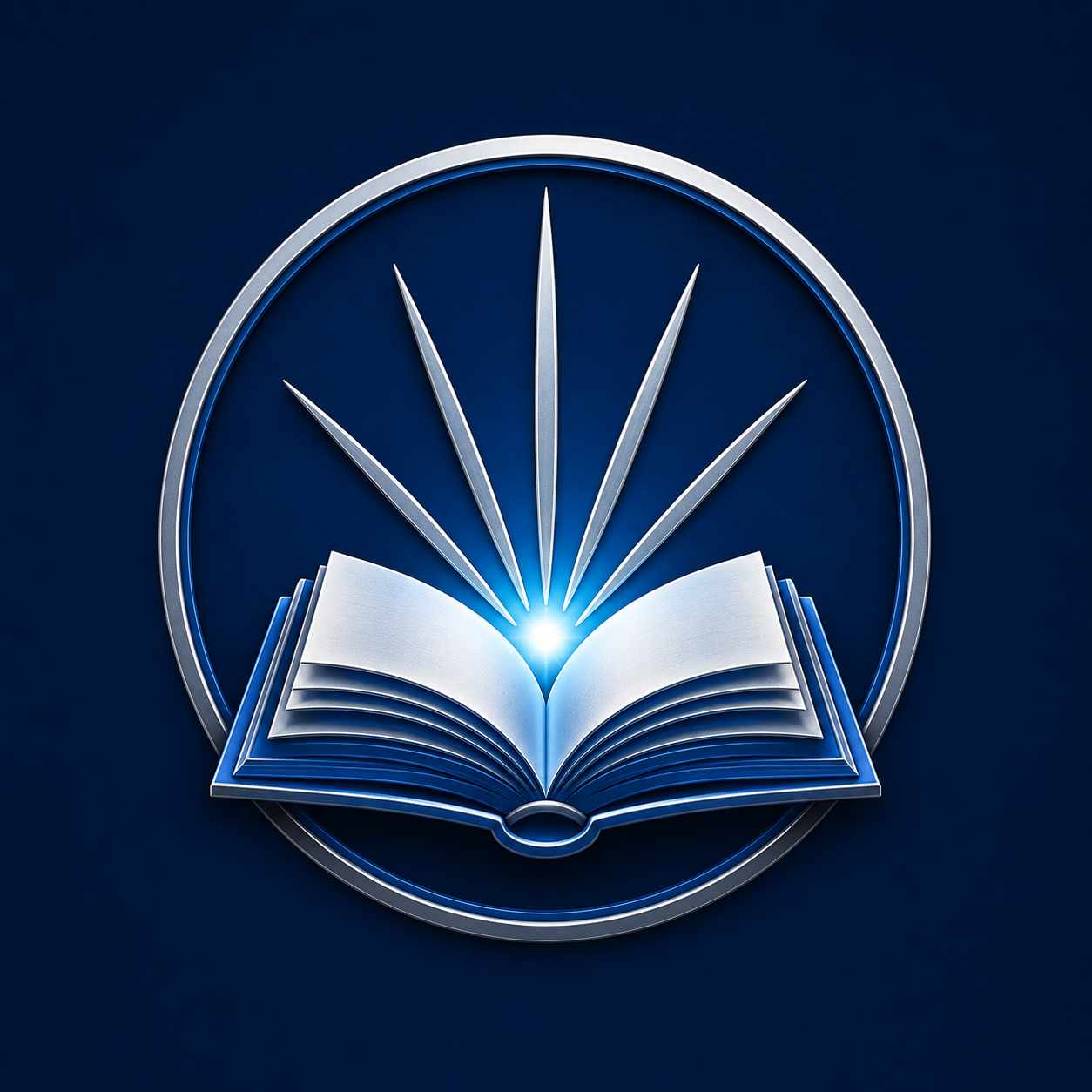 Apollo open book and rays symbol